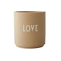 Design Letters - AJ Favourite Porcelain mug, Love / beige