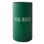 Design Letters - AJ Favourite porcelain vase, You Rock / grass green