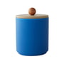 Design Letters - Treasure Storage box, Ø 8 x 11 cm, cobalt blue / beige