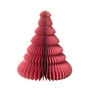 Broste Copenhagen - Paper Christmas Tree Decoration, Ø 13 x H 15 cm, pompeian red