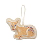 Broste Copenhagen - Christmas Deer Decorative pendant, baby, warm beige