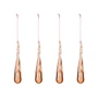 Broste Copenhagen - Christmas Tear Decorative pendant, pale blush (set of 4)