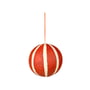 Broste Copenhagen - Sphere Christmas tree ball, Ø 12 cm, pumkin orange
