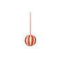 Broste Copenhagen - Sphere Christmas tree ball, Ø 6 cm, pumkin orange