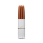 Broste Copenhagen - Tapers dipped pointed candle, Ø 1.2 cm, terracotta (set of 10)