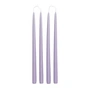 Broste Copenhagen - Dipped stick candle, Ø 2.2 cm, orchid light purple (set of 4)