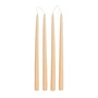 Broste Copenhagen - Dipped stick candle, Ø 2.2 cm, golden fleece yellow (set of 4)