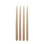 Broste Copenhagen - Dipped stick candle, Ø 2.2 cm, walnut (set of 4)