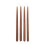 Broste Copenhagen - Dipped stick candle, Ø 2.2 cm, terracotta (set of 4)