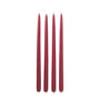 Broste Copenhagen - Dipped stick candle, Ø 2.2 cm, truly red (set of 4)