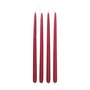 Broste Copenhagen - Dipped stick candle, Ø 2.2 cm, truly red (set of 4)