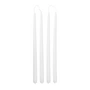 Broste Copenhagen - Dipped stick candle, Ø 2.2 cm, pure white (set of 4)