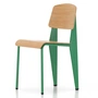 Vitra - Prouvé Standard Chair, Natural Oak / Blé Vert (felt glides)