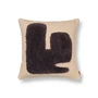 Ferm Living - Lay Cushion 50 x 50 cm, sand / dark brown