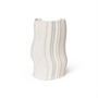 Ferm Living - Moire Vase, H 30 cm, off-white