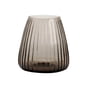 XLBoom - Dim Stripe Vase, small, smoke gray
