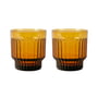 XLBoom - Lima Drinking glass, amber (set of 2)