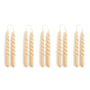 Hay - Spiral Stick candles mini, h 14 cm, beige (set of 10)
