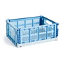 Hay - Colour Crate Mix M, 34.5 x 26.5 cm, sky blue, recycled