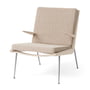 & Tradition - Boomerang HM2 Loungechair, frame oak soaped / legs stainless steel, beige (Karakorum 003)