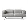 & Tradition - Inland Sofa AV22, 2-seater, frame black / gray (Hallingdal 130)