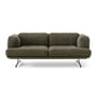 & Tradition - Inland Sofa AV22, 2-seater, frame black / moss green (Clay 014)