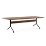 & Tradition - Pavilion Dining Dining table AV24, 250 x 110 cm, walnut lacquered / black frame