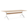 & Tradition - Pavilion Dining Dining table AV24, 250 x 110 cm, oak clear lacquered / frame chrome