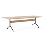 & Tradition - Pavilion Dining Dining table AV24, 250 x 110 cm, oak clear lacquered / black frame