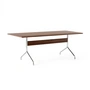 & Tradition - Pavilion Dining Dining table AV19, 200 x 90 cm, walnut lacquered / frame chrome