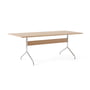 & Tradition - Pavilion Dining Dining table AV19, 200 x 90 cm, oak clear lacquered / frame chrome