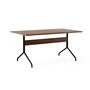 & Tradition - Pavilion Dining Dining table AV18, 160 x 90 cm, walnut lacquered / black frame