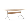 & Tradition - Pavilion Dining Dining table AV18, 160 x 90 cm, oak clear lacquered / frame chrome
