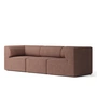 Audo - Eave 86 3 seater sofa, bouclé bordeaux