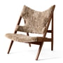 Audo - Knitting Chair, Walnut natural / Sheepskin Sahara