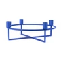 HANA - 4Flames Candlestick, round / blue