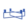 HANA - 4Flames Candlestick, angular / blue