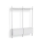 HAY - Pier System 1002, Coat rack, H 209 x 162 cm, white / aluminum