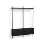 HAY - Pier System 1002, Coat rack, H 209 x 162 cm, black