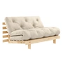 Karup Design - Roots Sofa bed, 140 x 200 cm, natural pine / linen (914)
