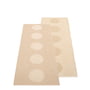 Pappelina - Vera reversible rug 2. 0, 70 x 200 cm, beige / beige metallic