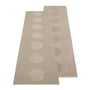 Pappelina - Vera reversible rug 2. 0, 70 x 280 cm, dark linen / linen metallic