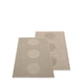 Pappelina - Vera reversible rug 2. 0, 70 x 120 cm, dark linen / linen metallic