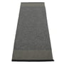 Pappelina - Edit carpet, 70 x 200 cm, black / charcoal / granit metallic
