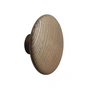 Muuto - Wall hooks "The Dots" single medium, stained dark brown