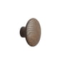 Muuto - Wall hook "The Dots" single small, stained dark brown