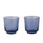 Muuto - Raise drinking glass 20 cl, dark blue (set of 2)