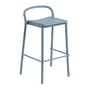 Muuto - Linear Steel Bar stool Outdoor, SH 75 cm, light blue