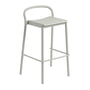 Muuto - Linear Steel Bar stool Outdoor, SH 75 cm, gray