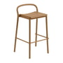 Muuto - Linear Steel Bar stool Outdoor, SH 75 cm, burnt orange